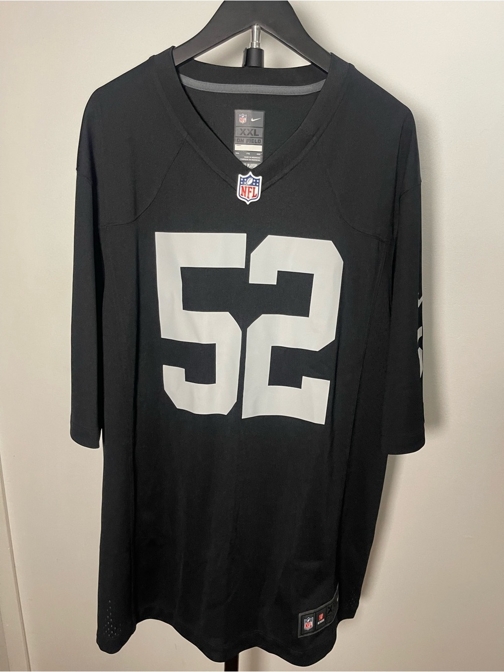 Nike NFL Las Vegas Raiders Khalil Mack #52 On Field Jersey Black